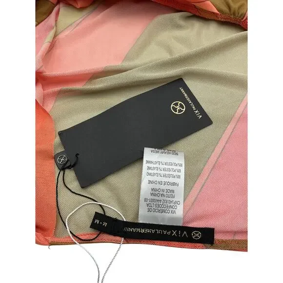 Vix Swimwear 'Karina' Pink Polyester Cover Up Dress Size M - Picture 4 of 4